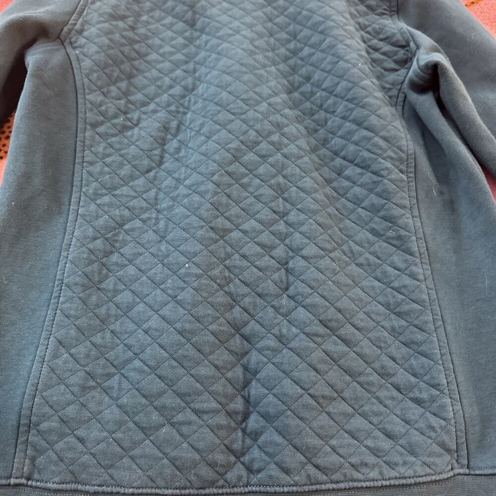 L.L. Bean Diamond Quilted 1/4 Zip Teal Women's Sweatshirt with Pockets XS - Picture 10 of 16